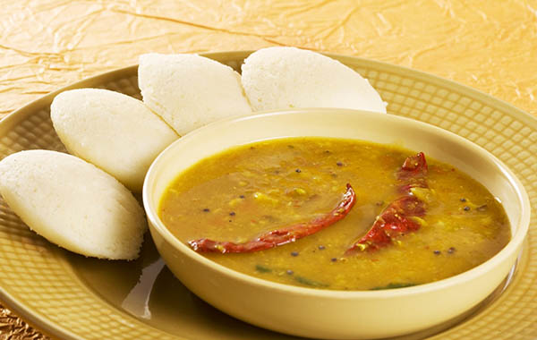 Idli with Sambar